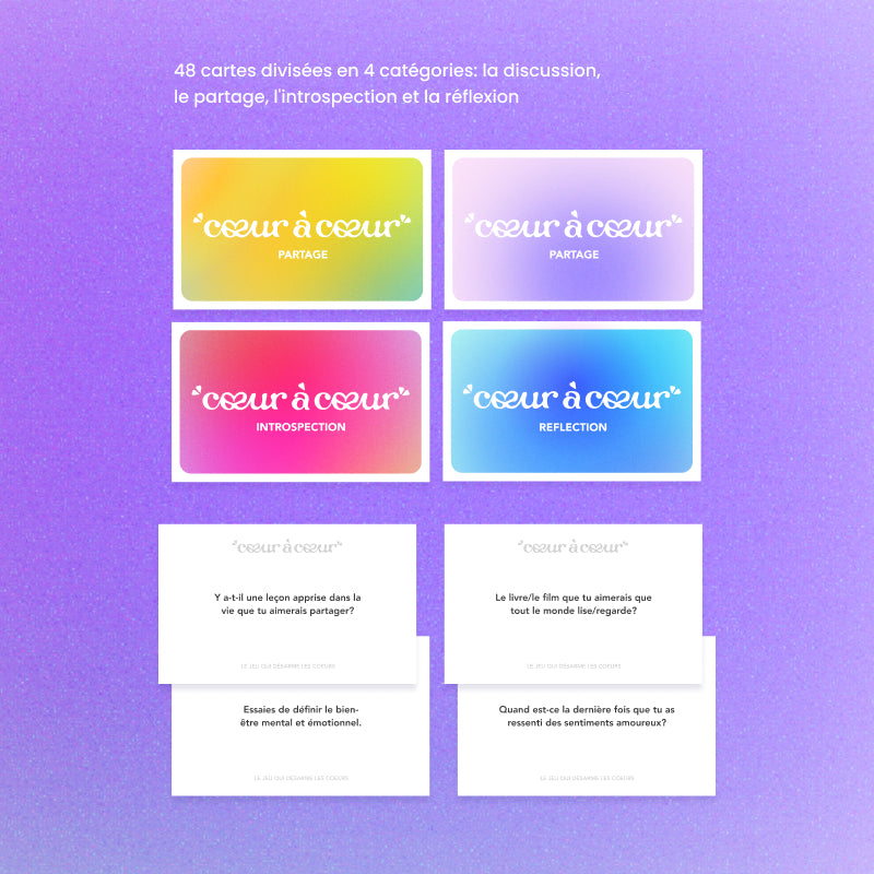 Coeur à Coeur, le jeu qui désarme les coeurs - dans sa boîte tiroir luxe