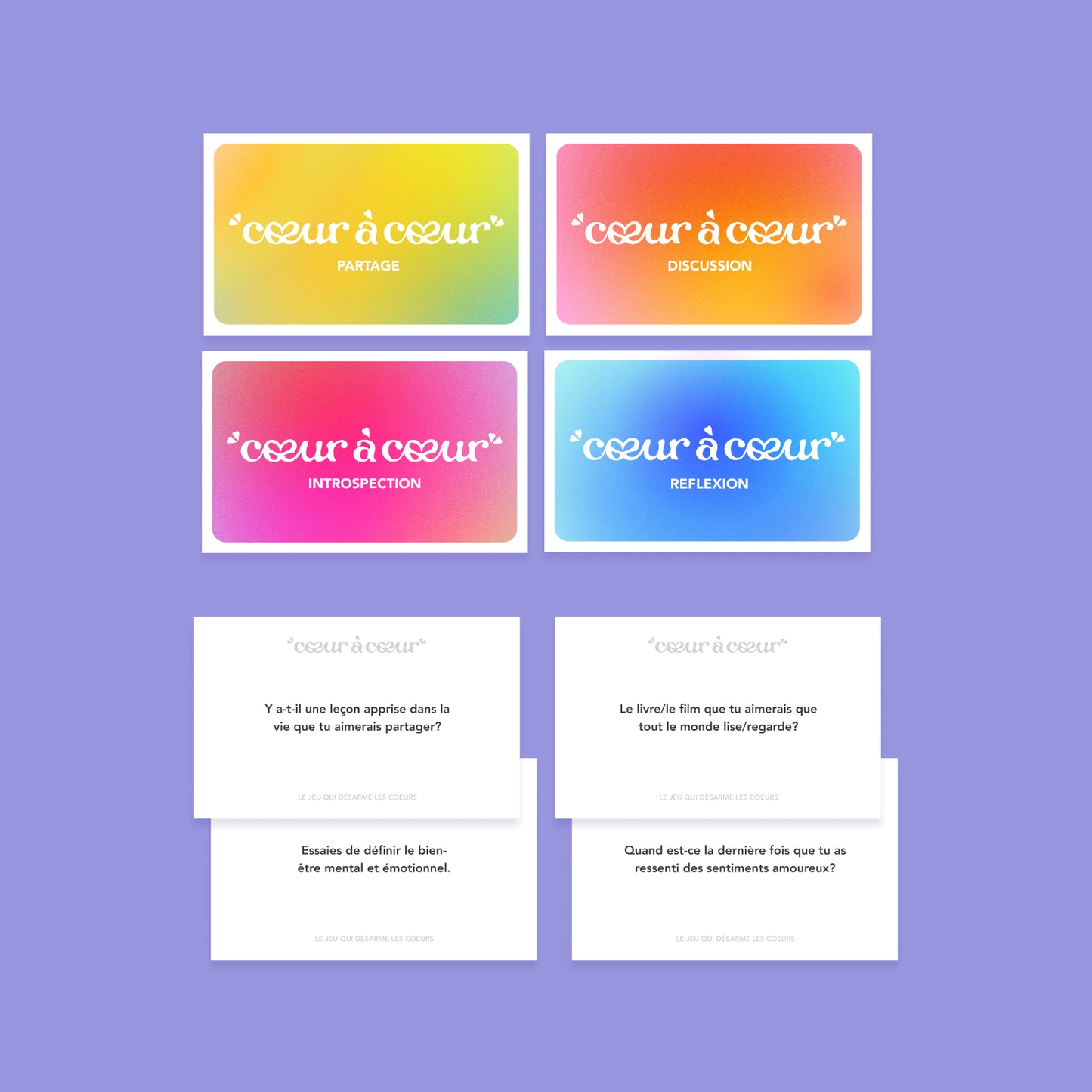 les lumineuses coaching bien-être jeu de cartes confiance en soi communication psychologie, des neurosciences, développement personnel cartes libérer son potentiel
amour partage réflexion introspection