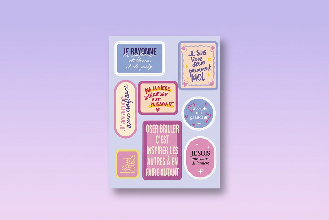 ✨ Les Stickers – Affirmations Positives